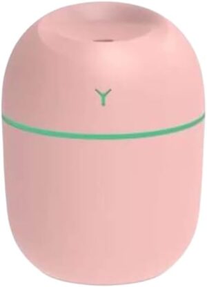 31z+F9flzJL._AC_ مرطب هواء صغير يعمل بمنفذ USB، موزع رذاذ بارد مدمج مع إضاءة LED، محمول للاستخدام المنزلي والمكتبي، 10 سم × 8 سم