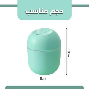 413sDZ+-eUL._AC_SL1200_ مرطب هواء صغير يعمل بمنفذ USB، موزع رذاذ بارد مدمج مع إضاءة LED، محمول للاستخدام المنزلي والمكتبي، 10 سم × 8 سم