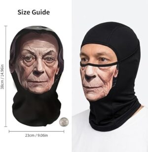 51Y3j5dm4SL._AC_SX522_ قناع بالاكلافا مضحك بتصميم جدة مخيفة من متجر ماي سوق، طباعة واقعية للغاية، قماش عالي المرونة يسمح بالتهوية، دعامة للمقالب في الحفلات