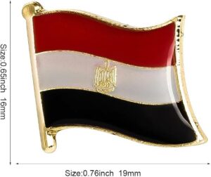 بروش شارة علم مصر صغير (قطعة واحدة) من ماي سوق اي جي - دبوس طية صدر مطلي بعلم مصر الوطني، إكسسوار مبتكر للهدايا الوطنية، أو لتزيين شنط الظهر والبدلات