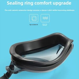 51AaZ5ydfIL._AC_SX569_ نظارات سباحة مقاومة للماء والضباب مع حزام سيليكون قابل للتعديل | عدسات بإطار كبير ووضوح عالٍ (HD)، حلقة إحكام مريحة، جسر أنف قابل للتعديل، مناسبة لتدريبات الرياضات المائية، الأبعاد 16 سم × 3 سم.