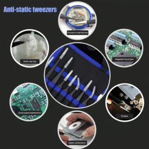 61jYLSq4YVL._AC_SL1024_ طقم ملقط متعدد الاستخدامات مكون من 3 قطع برؤوس مدببة ومنحنية ومسطحة | مصنوع من الفولاذ المقاوم للصدأ، ومقاوم للصدأ، ومزود بمقبض مانع للانزلاق، ومثالي للأعمال الحرفية والإصلاحات، مع تحكم دقيق.