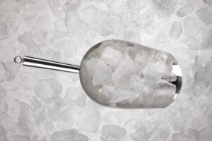 71W2LzlTb+L._AC_SL1500_ مغرفة ثلج من الفولاذ المقاوم للصدأ مع حلقة تعليق، 21 سم | مقاومة للصدأ، متعددة الاستخدامات، سطح مصقول، عمق 5 سم، مناسبة لغرف الدقيق والثلج