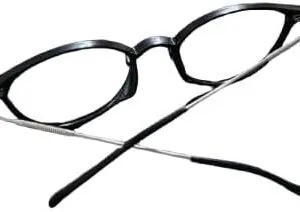 شنبر نظارة بدون عدسات - الون اسود به زراعات استانلس مجدول-B0DNKPTK8K