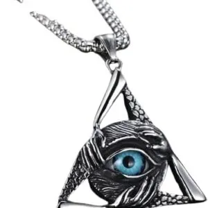 [ 1Pcs -A20083-Blue] New Men's Hip Hop Arrow Shield Cross Pendant or necklace Retro Celtic Rune Punk Jewelry Gift-B0D2K63WPX