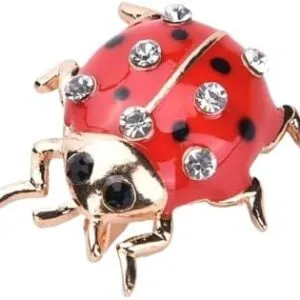 Fashion Rhinestone Brooch For Women Brooch Collar Pins Corsage Crystal Leaves Insect Brooch Badges Jewelry Accessories (Bugs.As Shown)-B0DBQJT741