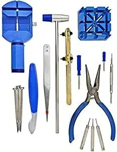 -Watch Repair Toolkit and Link Pin Remover (2724679507964)- 16 Piece - B099DFZQ9S