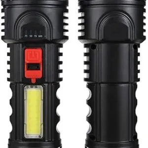 Versatile Flashlight with USB Charging Cable and 4 Different Lighting Modes (2 Pack) - Improve Visibility in the Dark and Comprehensively Meet Lighting Needs Now Exclusive to Prime Shop-B0CPWR2DJZ