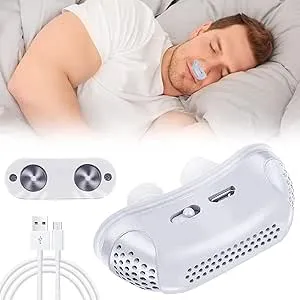 (Random Color) 3 in1 Recharge with Small fan Anti Snoring Devices, Anti-Snoring Solution, Electric Variable Snore Solution to Stop Snoring, Mini Sleep Aid for Blocked Nostrils-B0CSKSFWHQ
