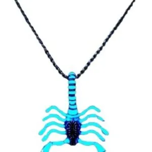 Unique Scorpion Pendant Chain Necklace, Stainless Steel Accessory for Men, Trendy Hip-Hop Style Jewelry with Hollow Out Design 60Cm Random Color-B0DLB5CWQC