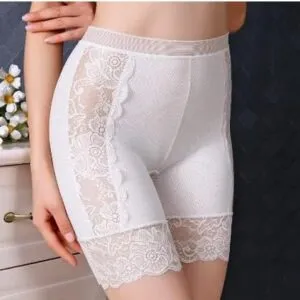 White, L(55kg-67.5kg) - Women Panties Seamless Safety Short Pants Women's High Waist Stretch Shorts Briefs Slimming Underwear Woman Summer Lingerie-B0BQT6YWM2