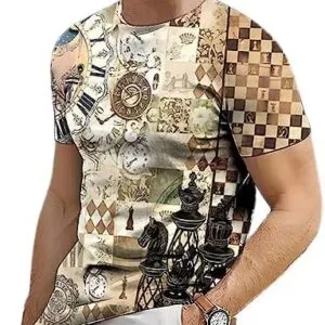 3XL Spotted Men's T-shirt Simple Print T-shirt For Men Trendy Men's Top Loose Oversized Clothing Everyday Casual Short Sleeve Summer - A01-BC03465, 3XL-B0CCK6H7XZ