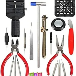 16pcs Adjust Watch Back Case Spring Bar Remover Opener Repair Tool Kit Set Fix Pin Link Remover-B091JMJGFV
