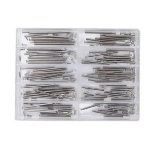 100Pcs Watch Band Clasp Tube Friction Pin Pressure Bars Pins Straps Spring Bar Buckles Rivet Ends Watch Repair Tool Watchmaker-B0DY4DXK3R