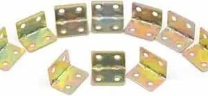 Set of 16 Reinforced Right Angle Brackets (30X30mm), 90 Degree Iron Angle Bracket - Bracket Joint Bracket, Durable Stability for Your Carpentry Projects-B0F6Y4X1XS