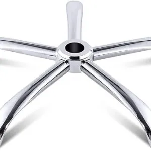 office chair base, 28 inch office chair base replacement with reinforced metal legs (2200lbs), chair bottom part for most chairs, cylinder and caster sockets (silver)-B0FLVNSNHQ