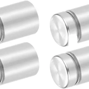 4 قطع) مثبتات فاصلة، مسامير فاصلة من الفولاذ المقاوم للصدأ (فضي - 16 × 25 مم)-B0G2LP8BT4